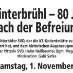Gedenkfeier 80 Jahre Befreiung KZ Hinterbrühl Titel 80 Jahre KZ