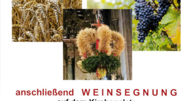 Erntedankfeier mit Weintaufe