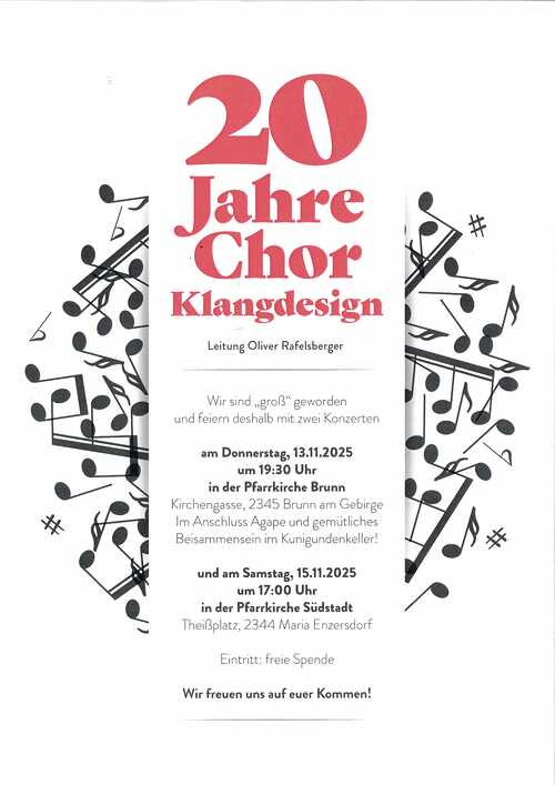 Konzert Chor Klangdesign
