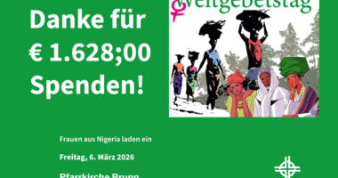 Ökumenischer Weltgebetstag 2026
